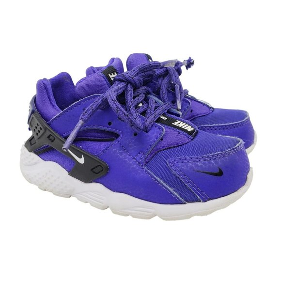 Nike Huarache Run Athletic Sneakers Indigo Burst White Baby Toddler Shoe Size 8C - Picture 1 of 10